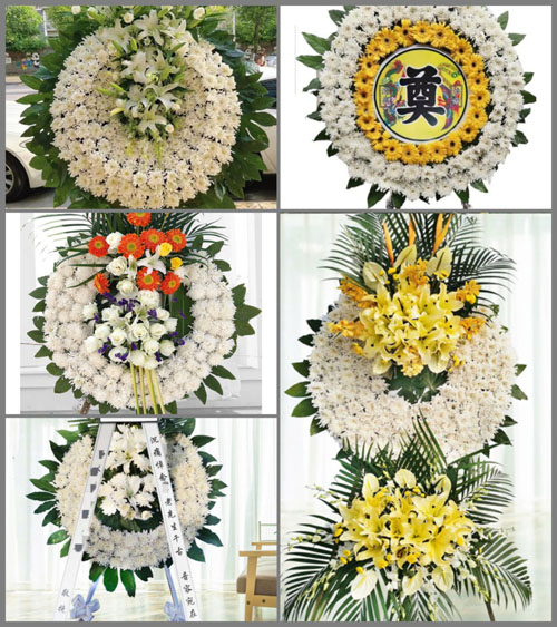 山东青岛胶州市营海街道后海庄村花圈速递